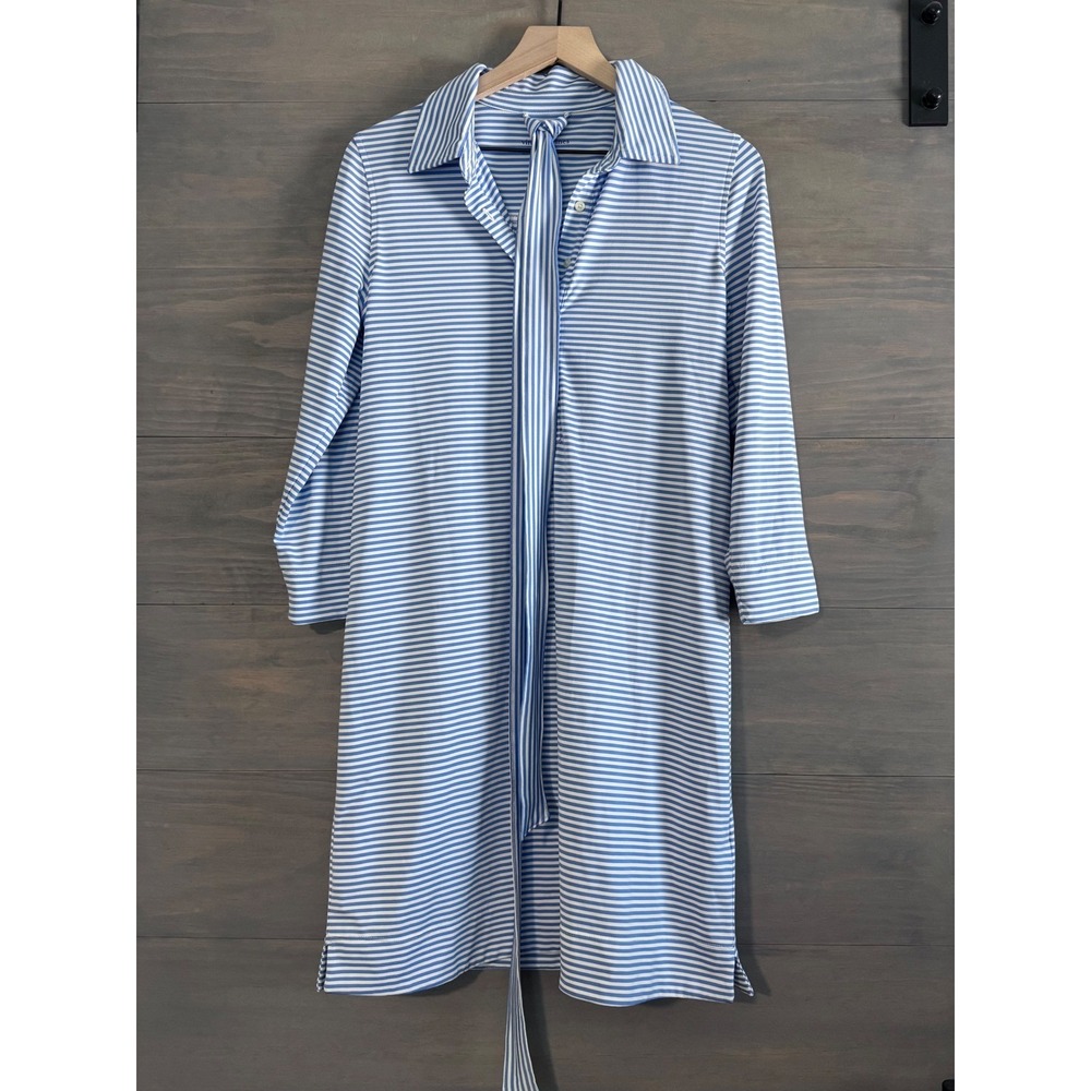 Vineyard Vines Sankaty San Katy Dress Stripes‎ Blue Preppy Size Medium NWOT